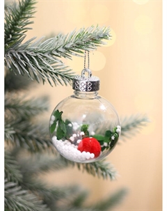 Ёлочные игрушки «Левин», шары новогодние, d=6 см, набор 6 шт. Зимнее волшебство