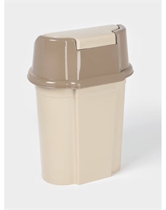 Ведро с плавающей крышкой, 8 л, латте Violet