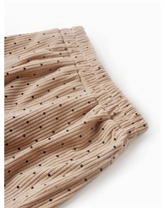 Брюки детские «Горошек», рост 86-92 см, бежевые Крошка я