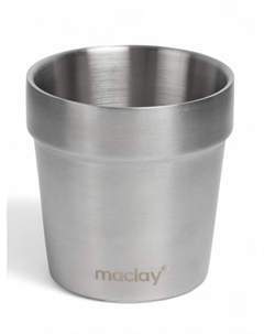 Стакан походный, 180 мл, нержавеющая сталь, двойное дно Maclay