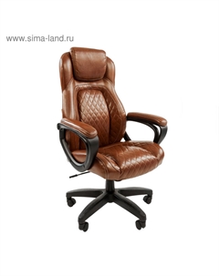 Офисное кресло 432, экопремиум коричневый Chairman