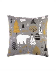 Наволочка декоративная новогодняя «. Let it snow» 40×40 см, 100% хлопок Этель