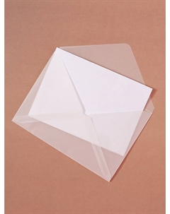 Набор 30 штук конвертов из кальки прозрачные, 11.5×16.5 см, плотность 113 г/м² Calligrata