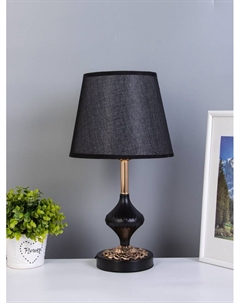 Лампа настольная «Талия» 1×40 Вт Е27 черный/золото Risalux