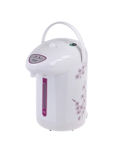 Термопот Homestar HS-5001, 750 Вт, 2.5 л, белый с рисунком "Цветы"