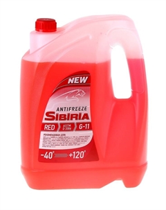 Антифриз -40 красный, 10 кг Sibiria