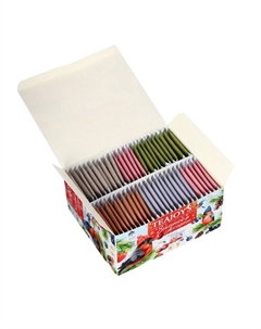 Чай новогодний подарочный в пакетиках, 5 вкусов, 50 п × 2 г Jarra