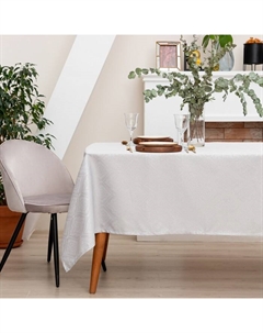 Скатерть «. Винтаж», серебро, 142×283 +/-3 см, 115±10 г,100% п/э Этель