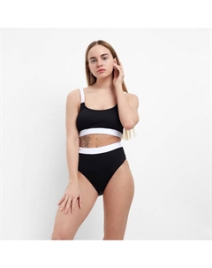 Купальник женский раздельный, цвет чёрный, размер 48 (42) S&l