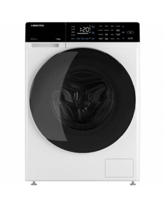 Стиральная машина HIBERG i-DDQ9 - 712 W, класс A+++, 1200 об/мин, до 7 кг, бело-чёрная Hiberg