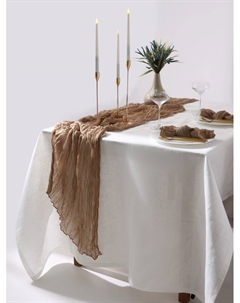 Дорожка на стол «» Ethereality, бежевая, 90×180 см Этель