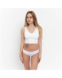 Топ женский, цвет белый, размер 42-46 White cotton