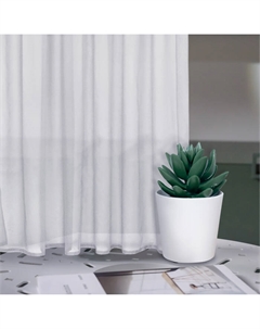 Штора-тюль для кухни 140x180см, белый, пэ100% Witerra