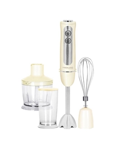 Блендер HIBERG HB 1041 Y, погружной, 1000 Вт, 0.6/0.5 л, 5 скоростей, бежевый Hiberg