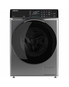 Стиральная машина HIBERG i-DDQ9 - 712 Sd, класс А+++, 1200 об/мин, до 7 кг, серая Hiberg
