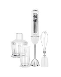 Блендер HIBERG HB 1041 W, погружной, 1000 Вт, 0.6/0.5 л, 5 скоростей, белый Hiberg