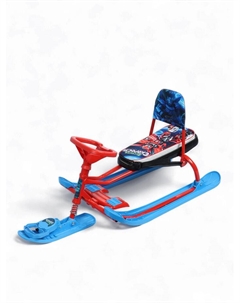 Снегокат «Трансформер», со спинкой, красный, синий, ТС4-1/ТР Snow cat