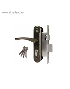 Замок врезной Димитровград «» ЗВ.7, м/о 55 мм, с/руч, цвет бронза Omega