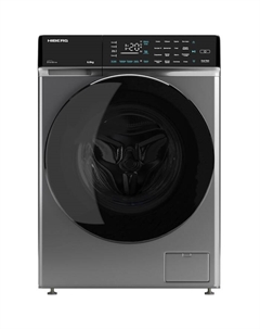 Стиральная машина HIBERG i-DDQ9 - 612 Sd, класс А+++, 1200 об/мин, до 6 кг, серая Hiberg