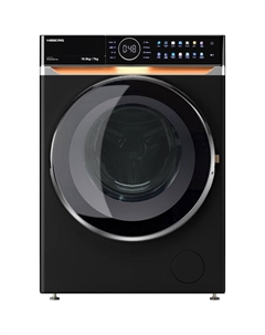 Стиральная машина HIBERG i-DDQ10 - 10714 B, класс А+++, 1400 об/мин, до 10.5 кг, чёрная Hiberg