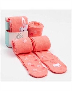Колготки детские «Зайчик» 116-122 см, розовый Kaftan