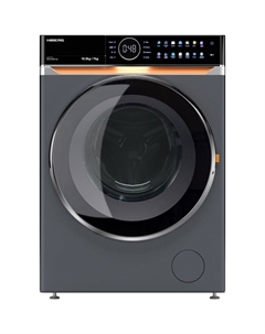 Стиральная машина HIBERG i-DDQ10 - 10714 Sd, класс А+++, 1400 об/мин, до 10.5 кг, серая Hiberg