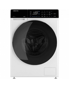 Стиральная машина HIBERG i-DDQ9 - 812 W, класс А+++, 1200 об/мин, до 8 кг, бело-чёрная Hiberg