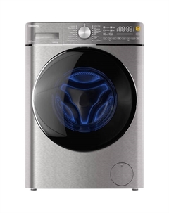 Стиральная машина HIBERG i-DDQ8 - 10614 Ss, класс А+++, 1400 об/мин, до 10.5 кг, серебристая Hiberg