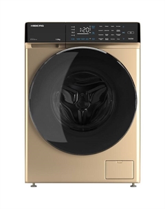Стиральная машина HIBERG i-DDQ9 - 812 G, класс А+++, 1200 об/мин, до 8 кг, золотистая Hiberg