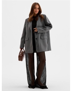 Пиджак женский, one size, серый Mist