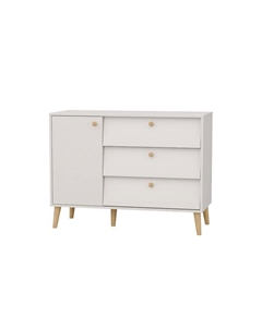 Комод напольный «АФИНА», 3 ящика, 1100×453×830 мм, цвет кашемир серый Гранд кволити