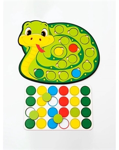 Дидактическая игра «Весёлые кружочки – Змея» Сибирские игрушки