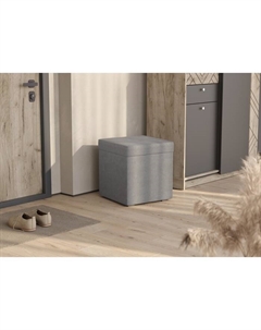 Банкетка «КУБА», 410×410×450 мм, alpha 07, цвет тёмно – серый Гранд кволити