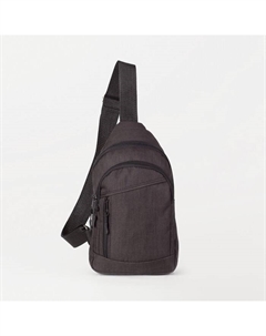 Сумка-слинг из текстиля, «», цвет чёрный Зфтс