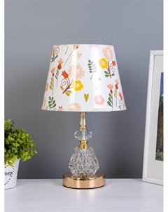 Настольная лампа с подсветкой «Каролина» Е27 40 Вт золото Risalux