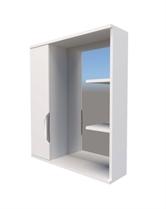 Шкаф-зеркало Модерн Левый 60 15 см х 60 см х 70 см Logro