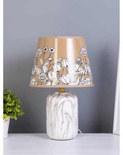 Настольная лампа с абажуром «Солнце», Е14, 15 Вт, бежевый Risalux