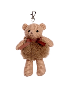 Мягкая игрушка «Мишка-малыш», вязаный, цвет коричневый, 17 см Плюш ленд