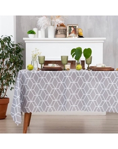 Скатерть «» Hexagon, 145×300 см, 100% п/э Доляна