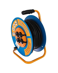 Удлинитель силовой на катушке 4 гн. КГ 3х1,5 арт. EB-30-009 Glanzen