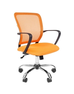 Кресло офисное "" 698 TW-66 хром, оранжевое Chairman