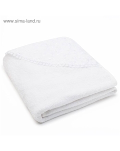 Полотенце уголок для крещения, размер 100×110 см, цвет белый Осьминожка