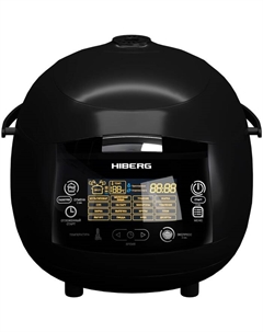 Мультиварка HIBERG MC 590 BB, 860 Вт, 5 л, 18 программ, керамическое покрытие, чёрная Hiberg