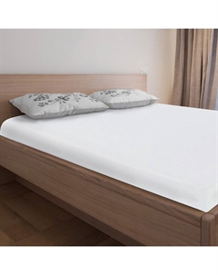 Непромокаемый наматрасник 140х200х25, ткань caress, цвет белый Текстильный городок