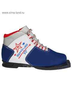 Ботинки лыжные Kids 299/1, NN75, р. 30, цвет белый/синий Spine