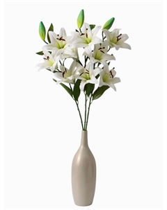 Цветы искусственные «Три лилии», 18×90 см, белые Poetry in flowers