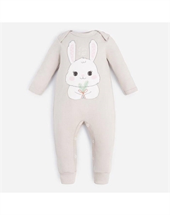Комбинезон детский «. Зайка», рост 62-68 см, серый Крошка я
