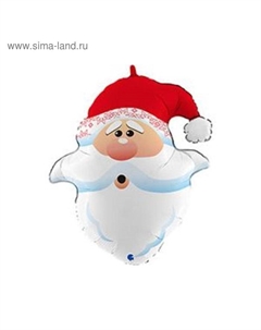 Фольгированный шар 26" «Голова Санты», фигура Grabo