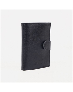 Портмоне мужское на кнопке, отдел для автодокументов, цвет чёрный Кайман