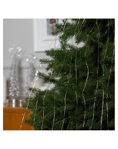 Гирлянда «Конский хвост» 10 нитей по 1 м, IP20, серебристая нить, 100 LED, свечение мульти (RGB), переливы, 12 В Luazon lighting